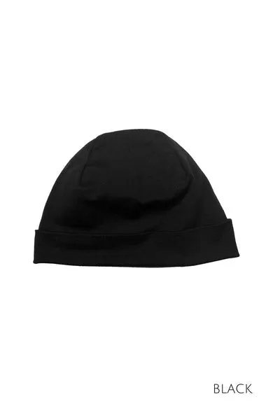 100% MERINO BEANIE UNISEX CUFFED/SLOUCH BLACK