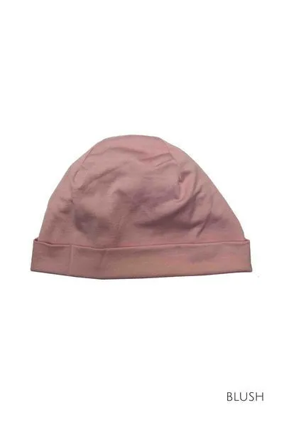 100% MERINO BEANIE UNISEX CUFFED/SLOUCH BLUSH