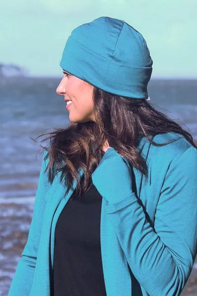 100% MERINO BEANIE UNISEX CUFFED/SLOUCH DRAGONFLY