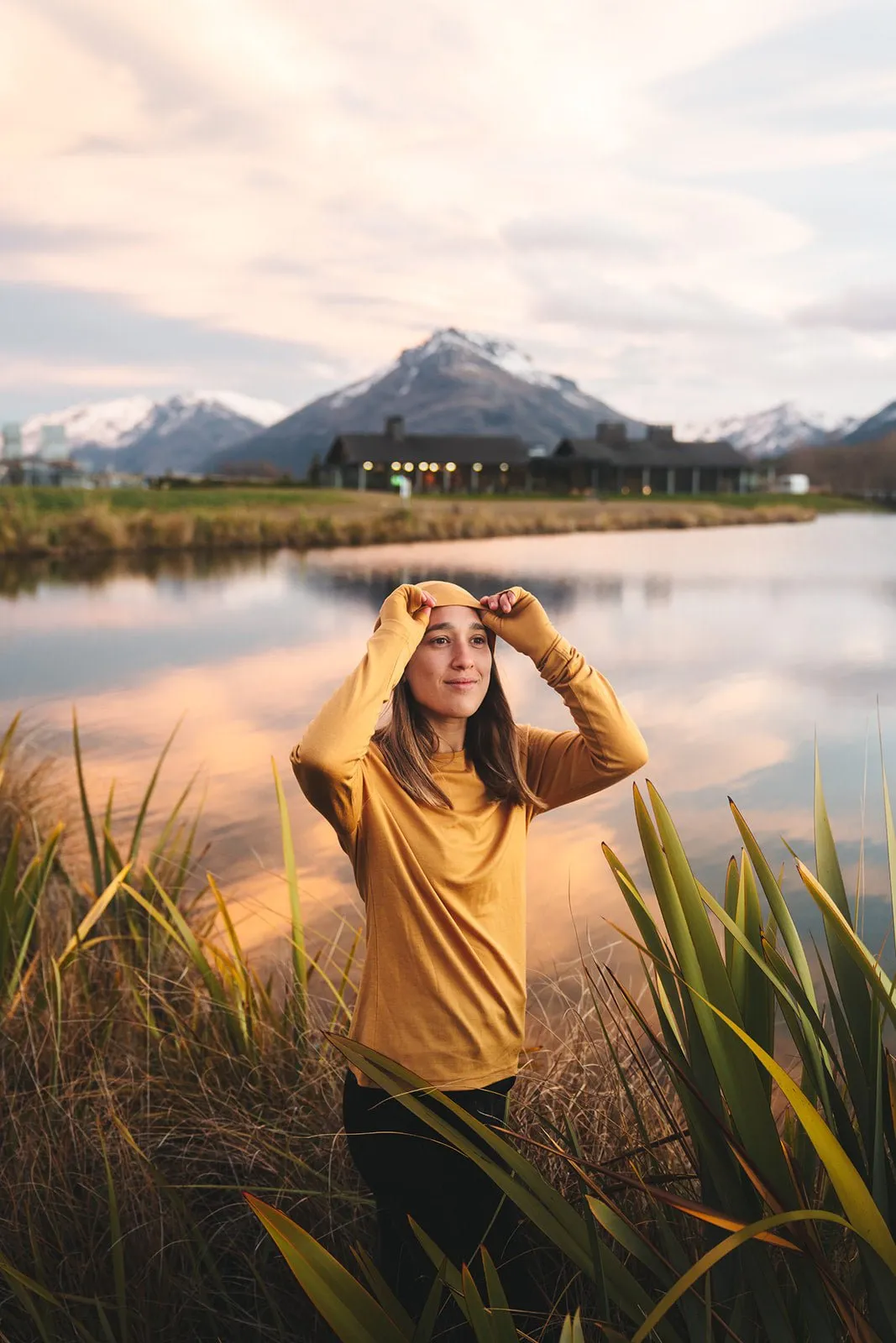 100% MERINO BEANIE UNISEX CUFFED/SLOUCH GOLD