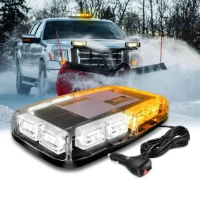 12 Inch 48 Leds Roof Top Amber White Emergency Strobe Light