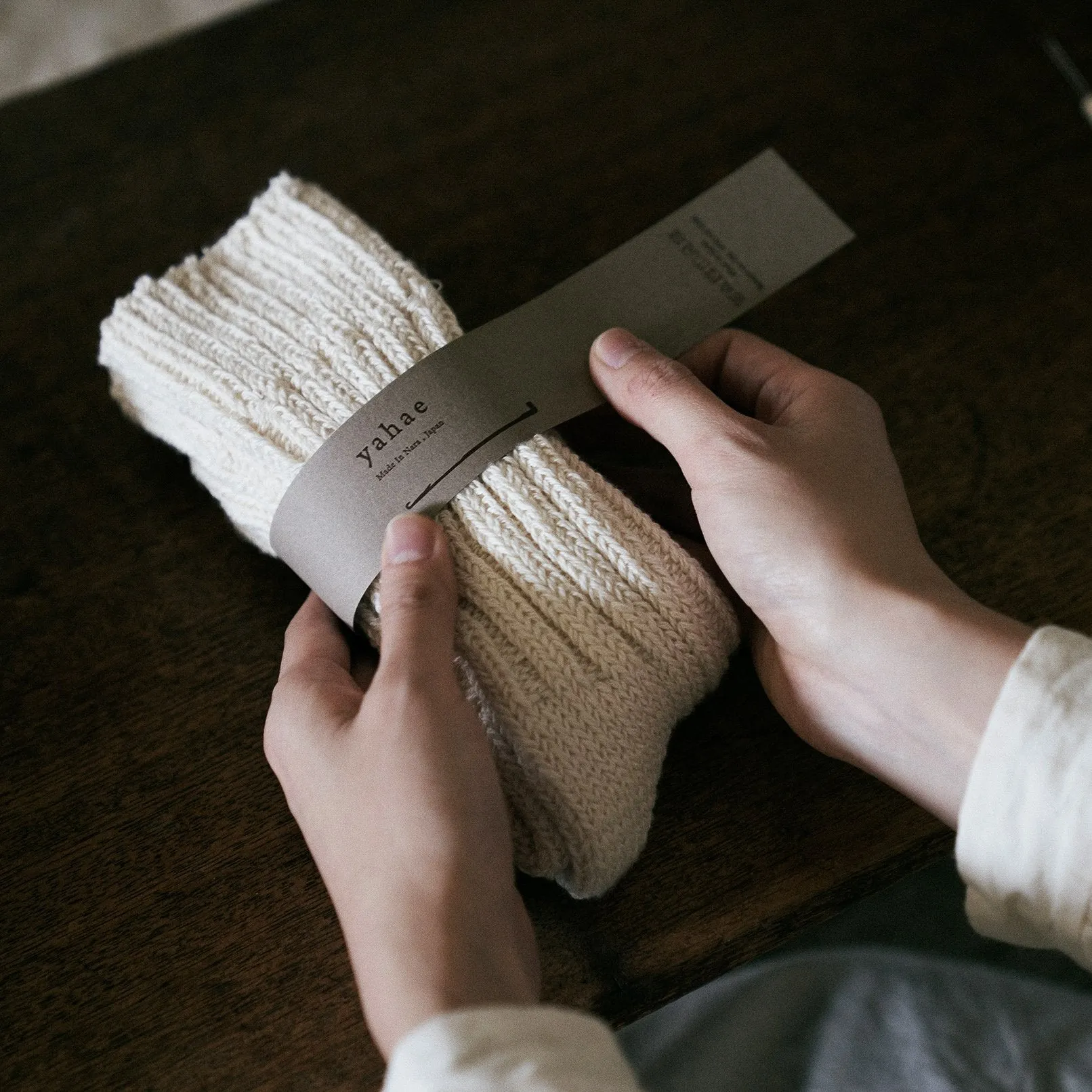 7-5002 ORGANIC COTTON ROW GAUGE SOCKS