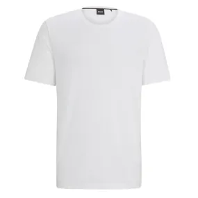 BOSS Men Mix & Match Stretch-Cotton Regular Fit T-Shirt With Logo Detail - White