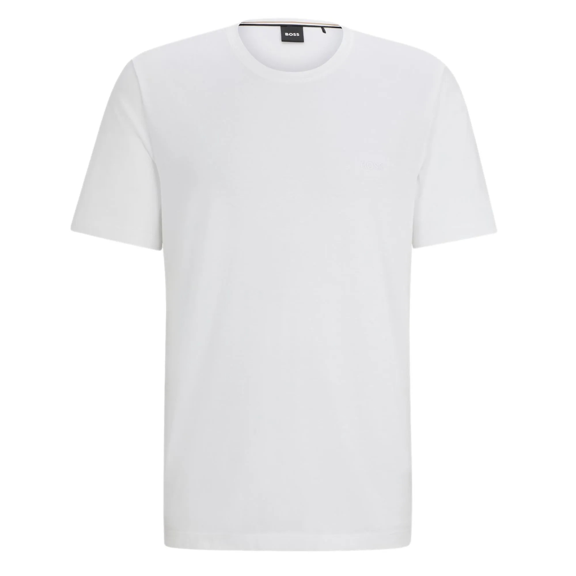 BOSS Men Mix & Match Stretch-Cotton Regular Fit T-Shirt With Logo Detail - White