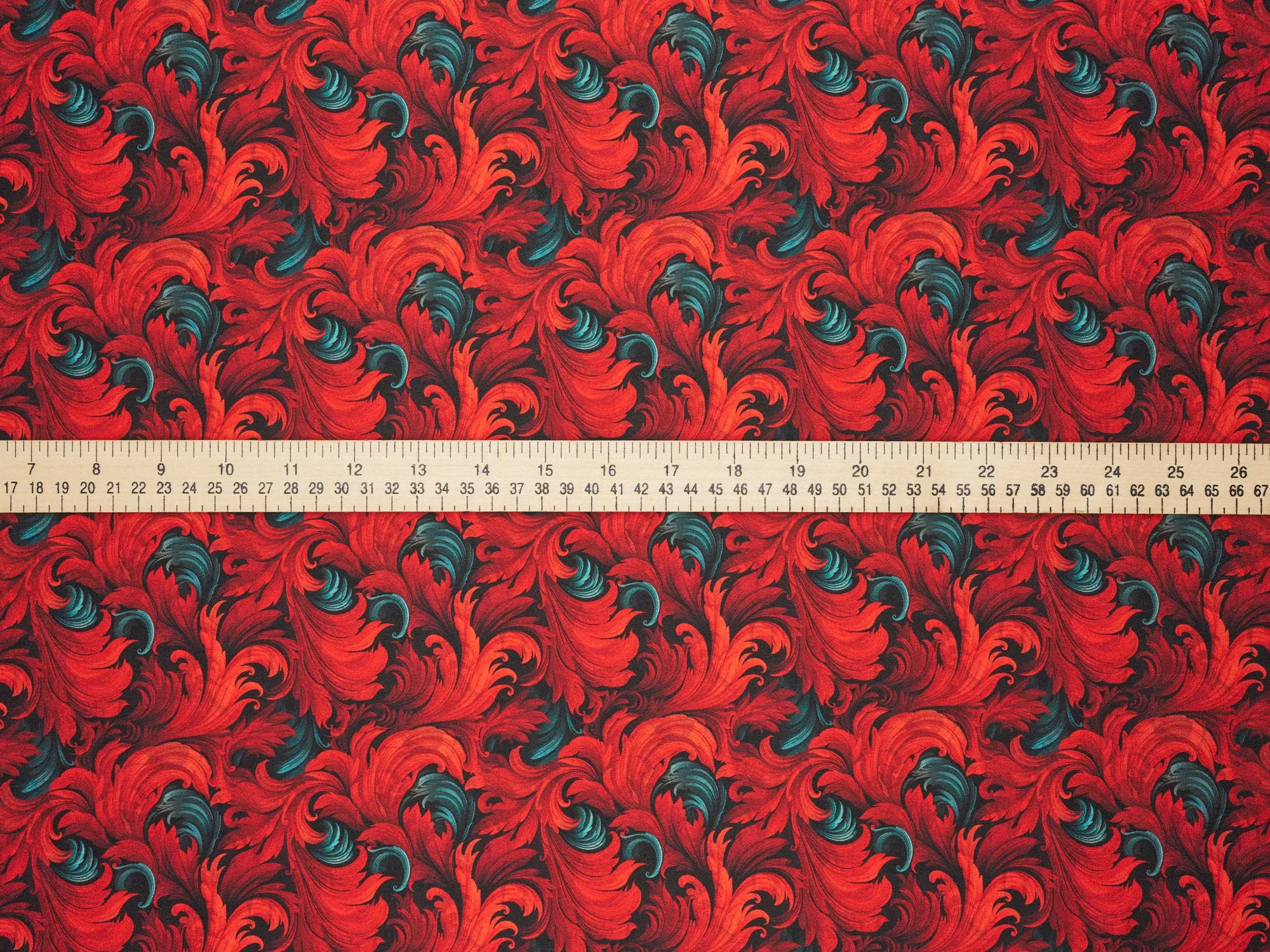 Charmeuse Satin  fabric by the yard -    Fire flames