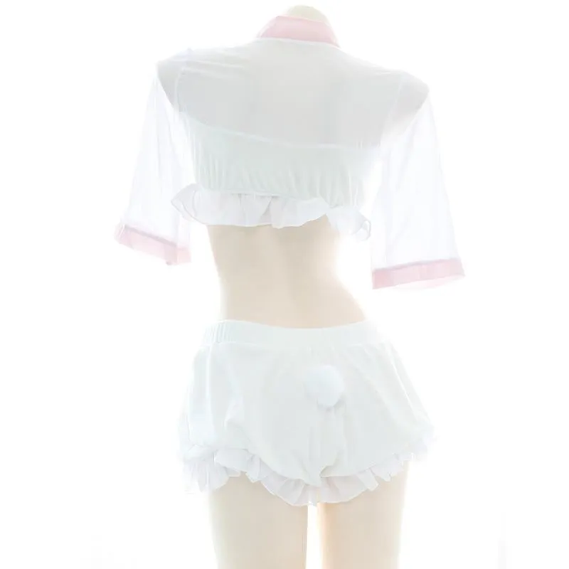 Cute Rabbit Cheongsam Pajama Cosplay Costume