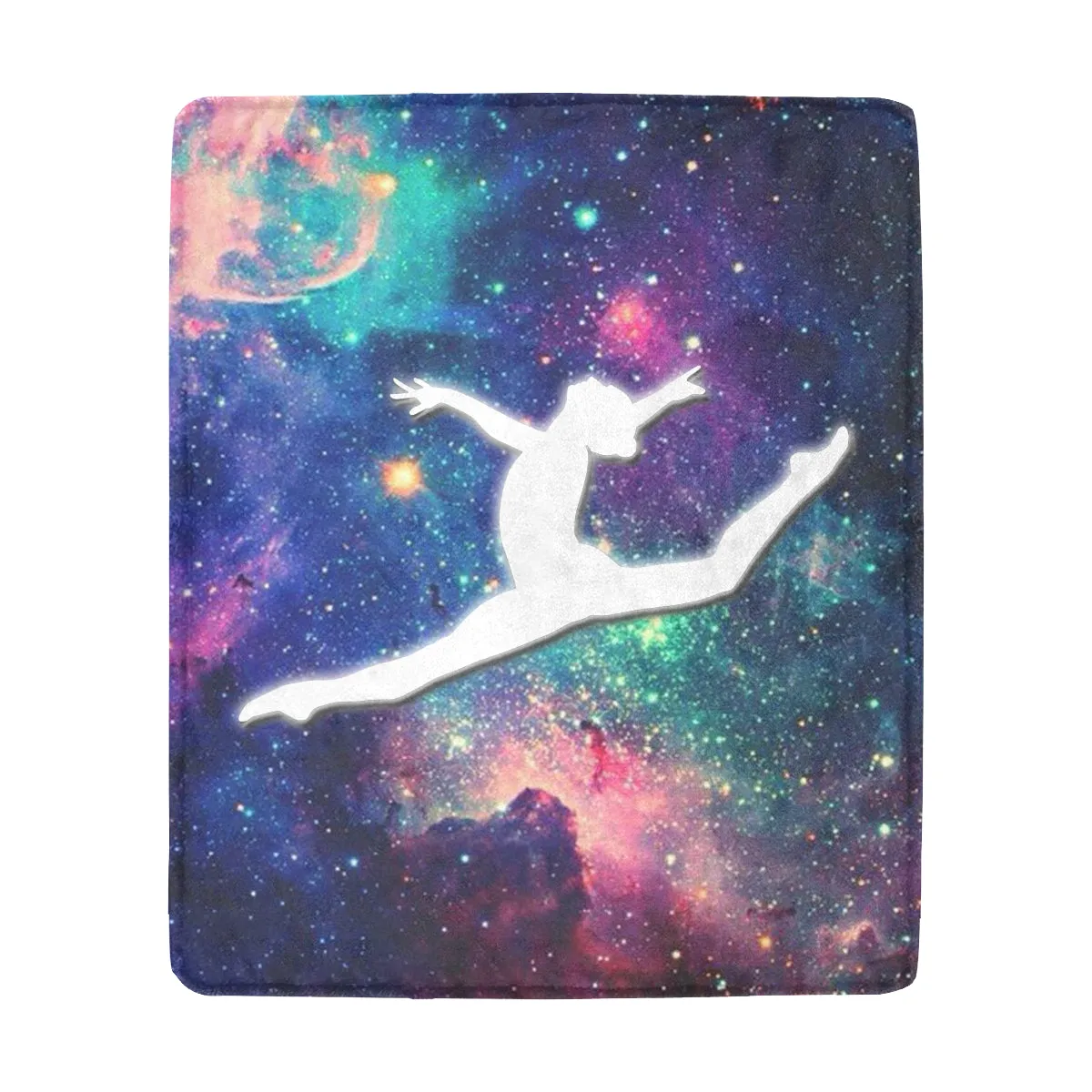 Galaxy Gymnast Fleece Blanket