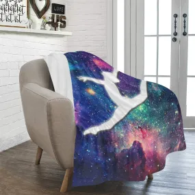 Galaxy Gymnast Fleece Blanket