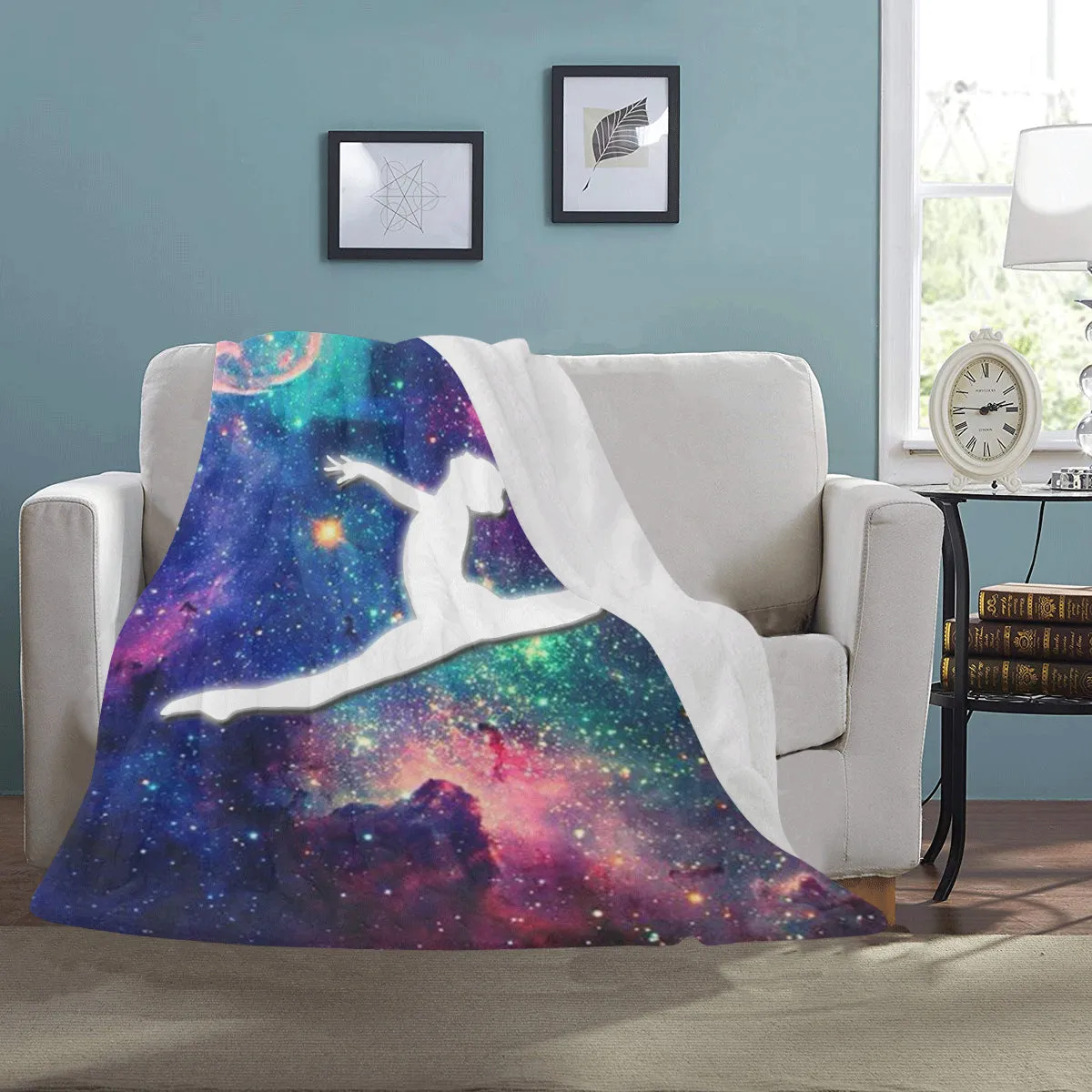 Galaxy Gymnast Fleece Blanket