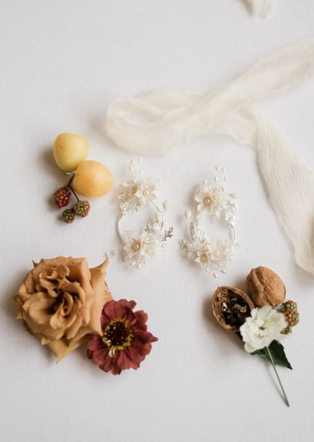 GINA Oversized Floral Hoop Earrings
