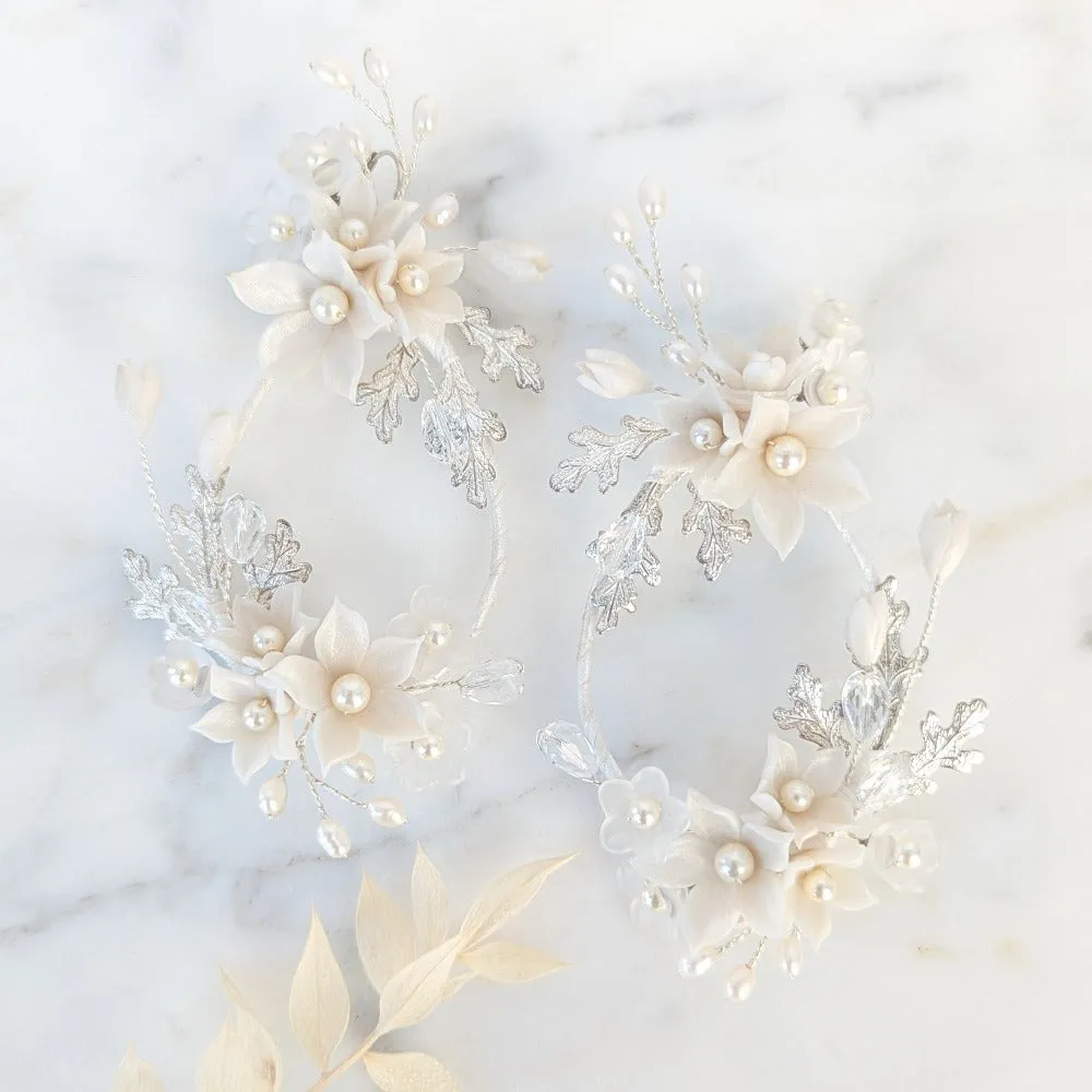 GINA Oversized Floral Hoop Earrings