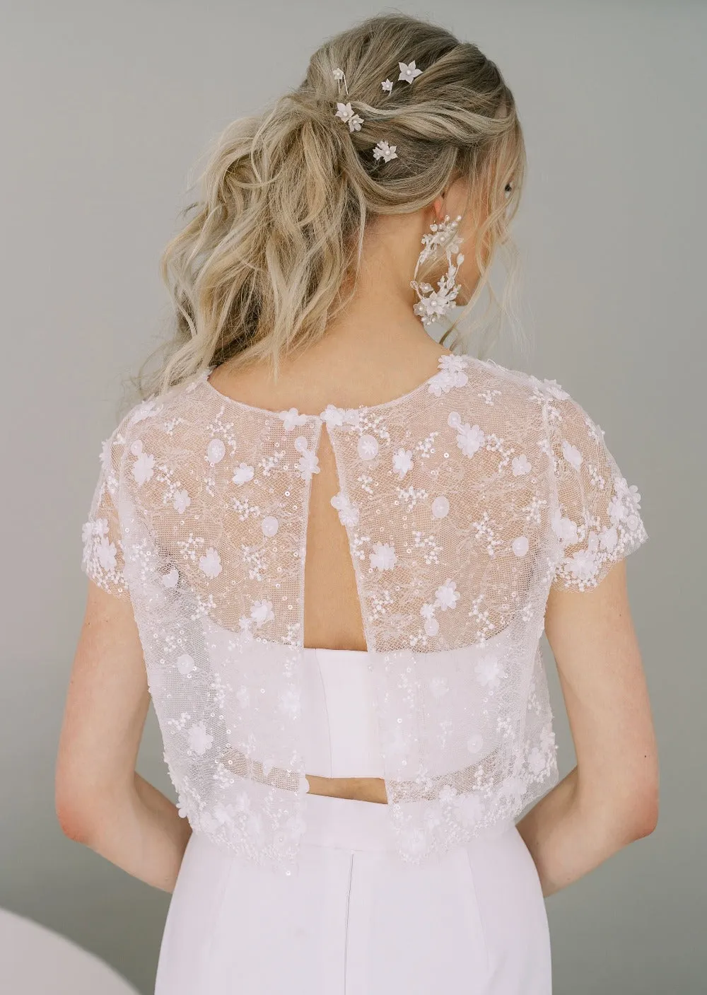 GINA Oversized Floral Hoop Earrings