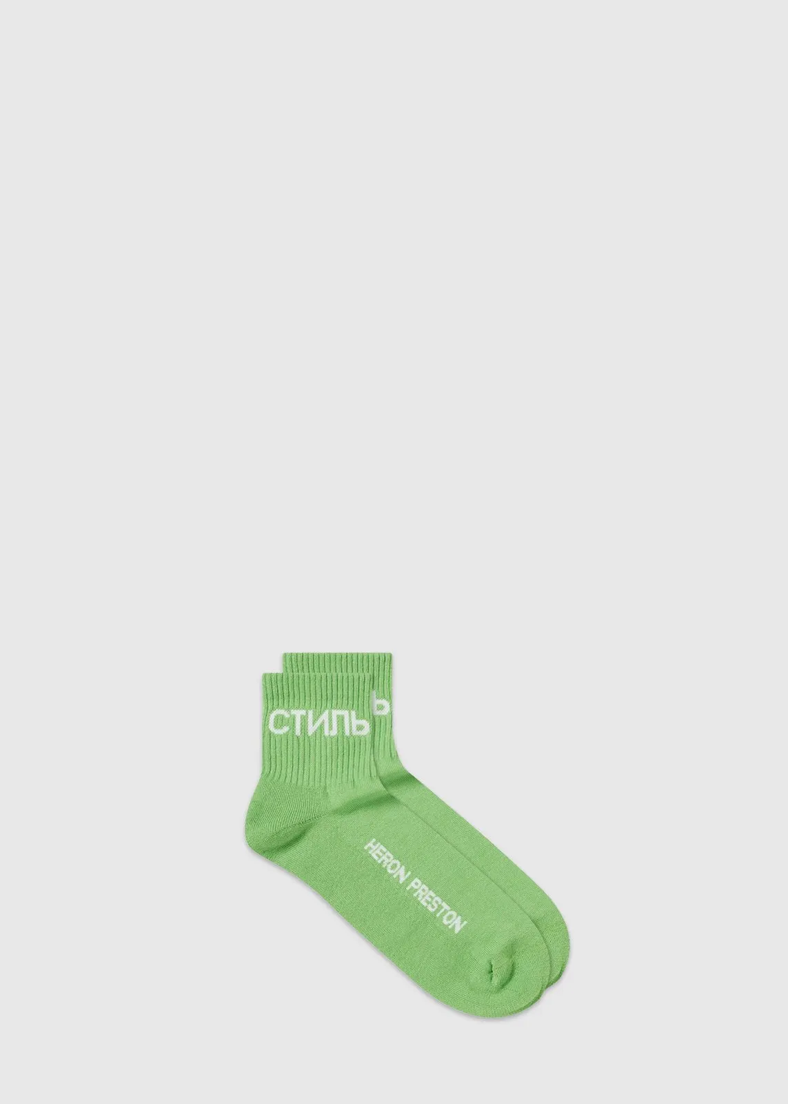 HERON PRESTON: CTNMB SHORT SOCKS [GREEN]