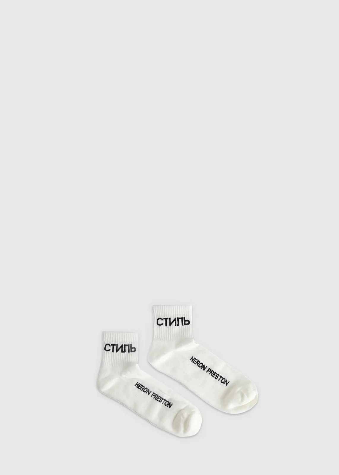 HERON PRESTON: CTNMB SHORT SOCKS [WHITE]