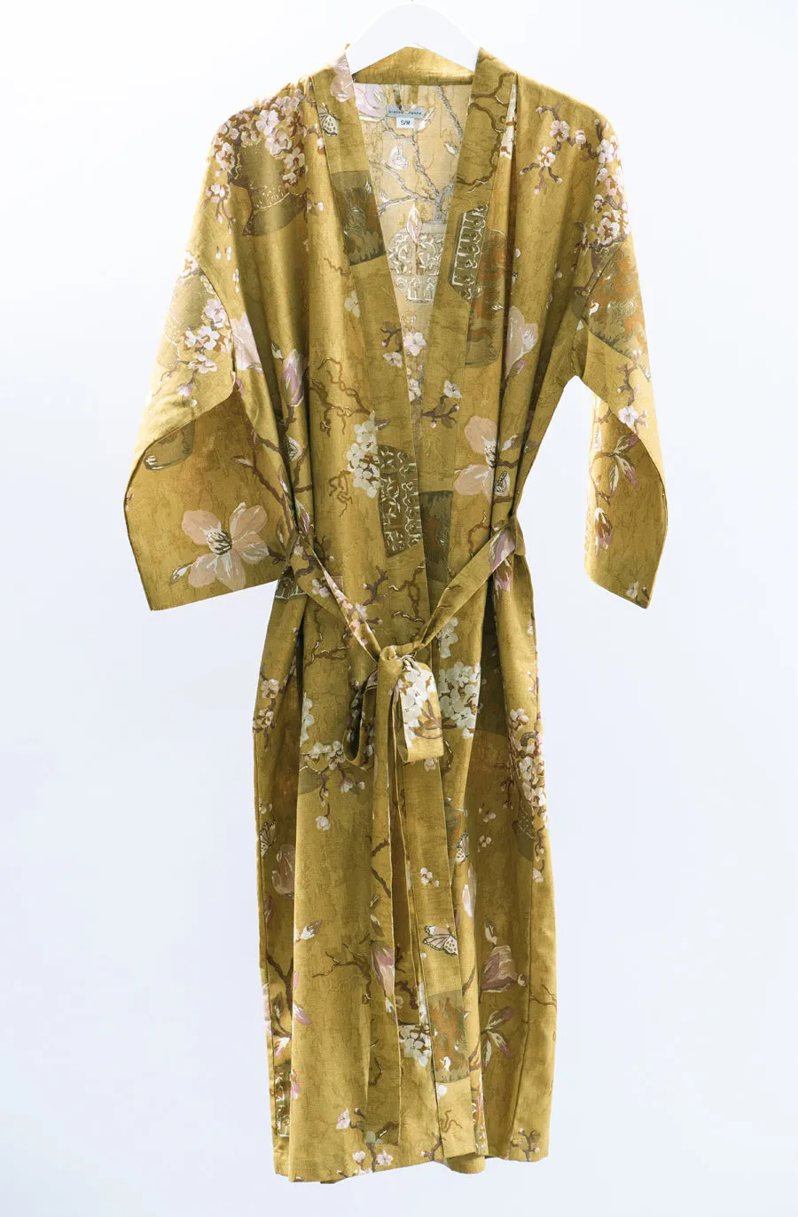 ikebana ochre housecoat