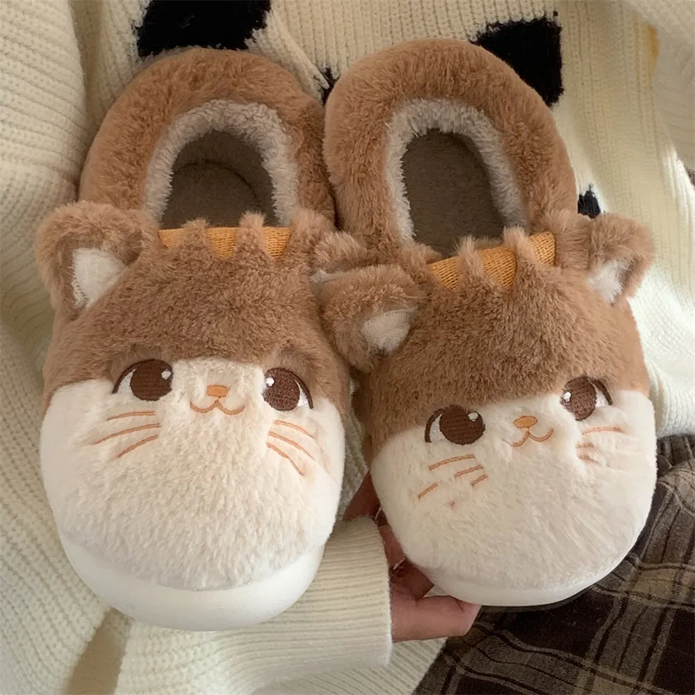 Kawaii Cartoon Hamster Plush Slippers