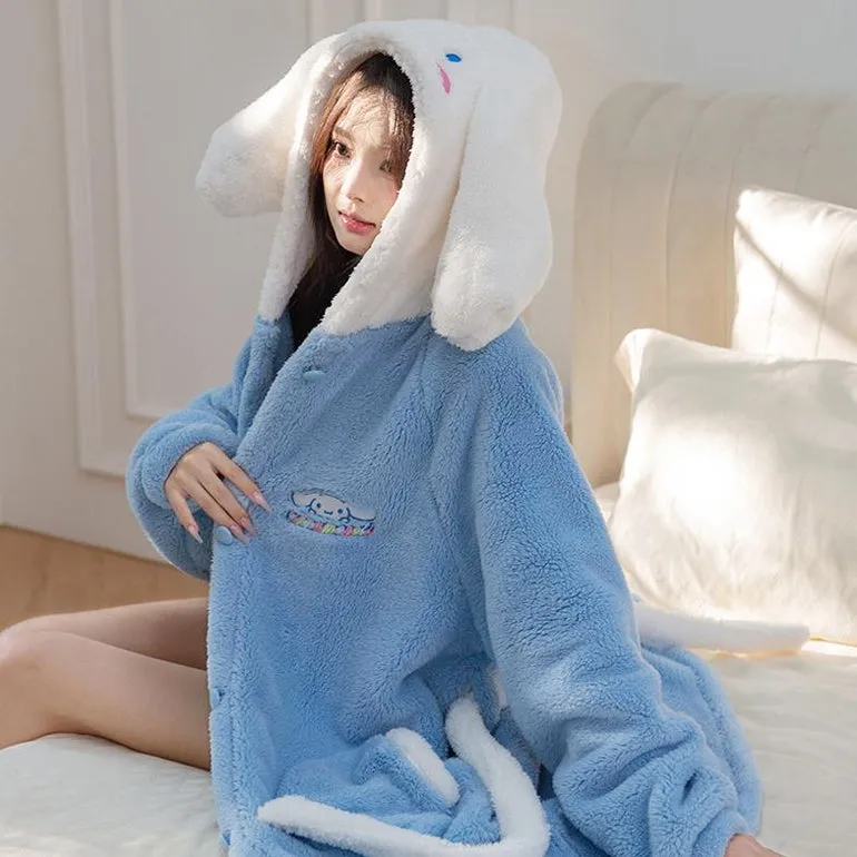 Kawaii Sanrio Series Plush Long Pajamas