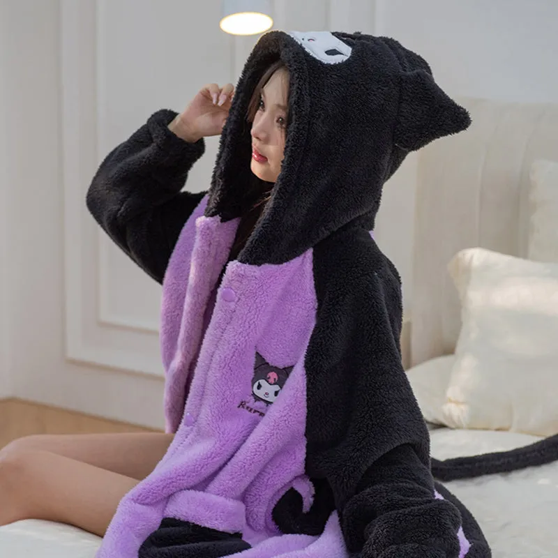 Kawaii Sanrio Series Plush Long Pajamas