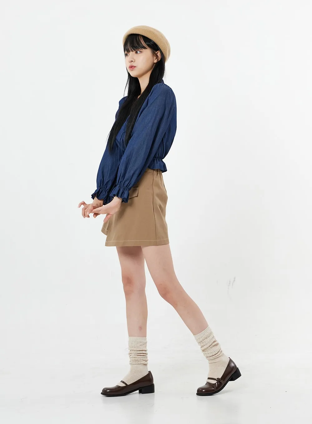 Knitted Leg Warmer Socks BS19