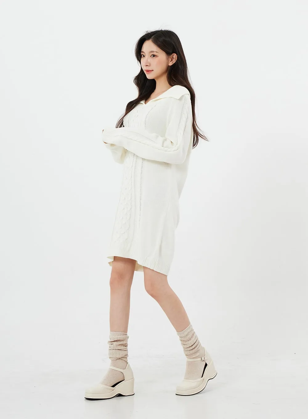 Knitted Leg Warmer Socks BS19