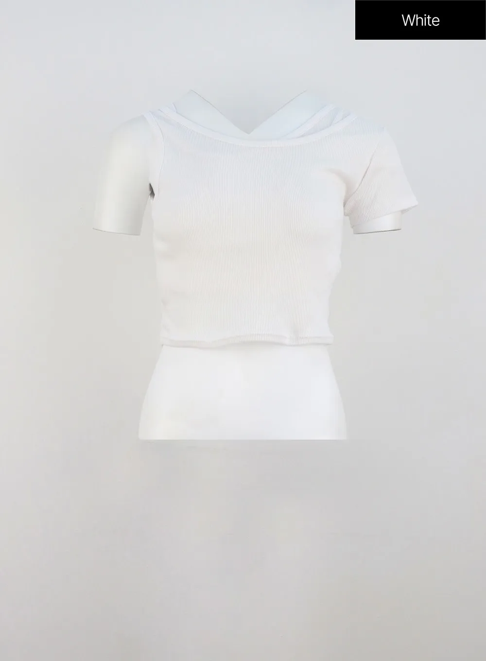 Layered Cropped Tee OU319