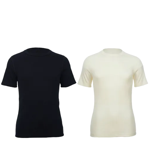 MERINO SKINS Crew Neck Short Sleeve T-Shirt Top 100% Wool Underwear Thermals