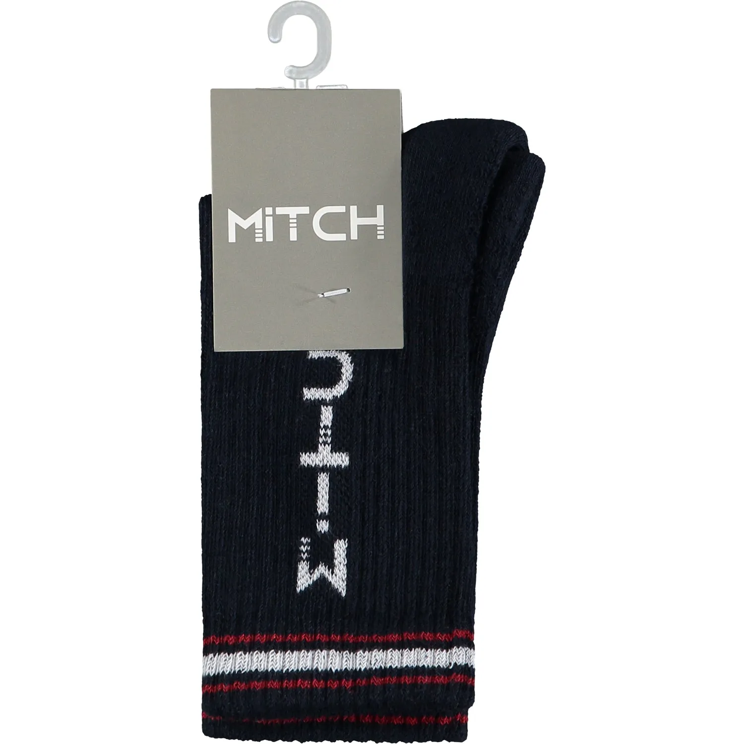 Mitch Bari Navy Sports Socks AW22902