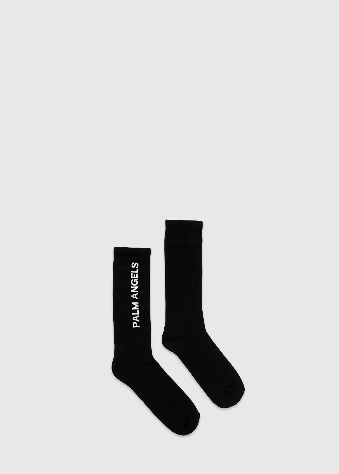 PALM ANGELS: VERTICAL LOGO SOCKS [BLACK]