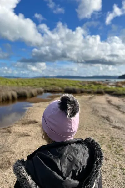 POM POM DETACHABLE FOR 100% MERINO BEANIE BLACK & GREY
