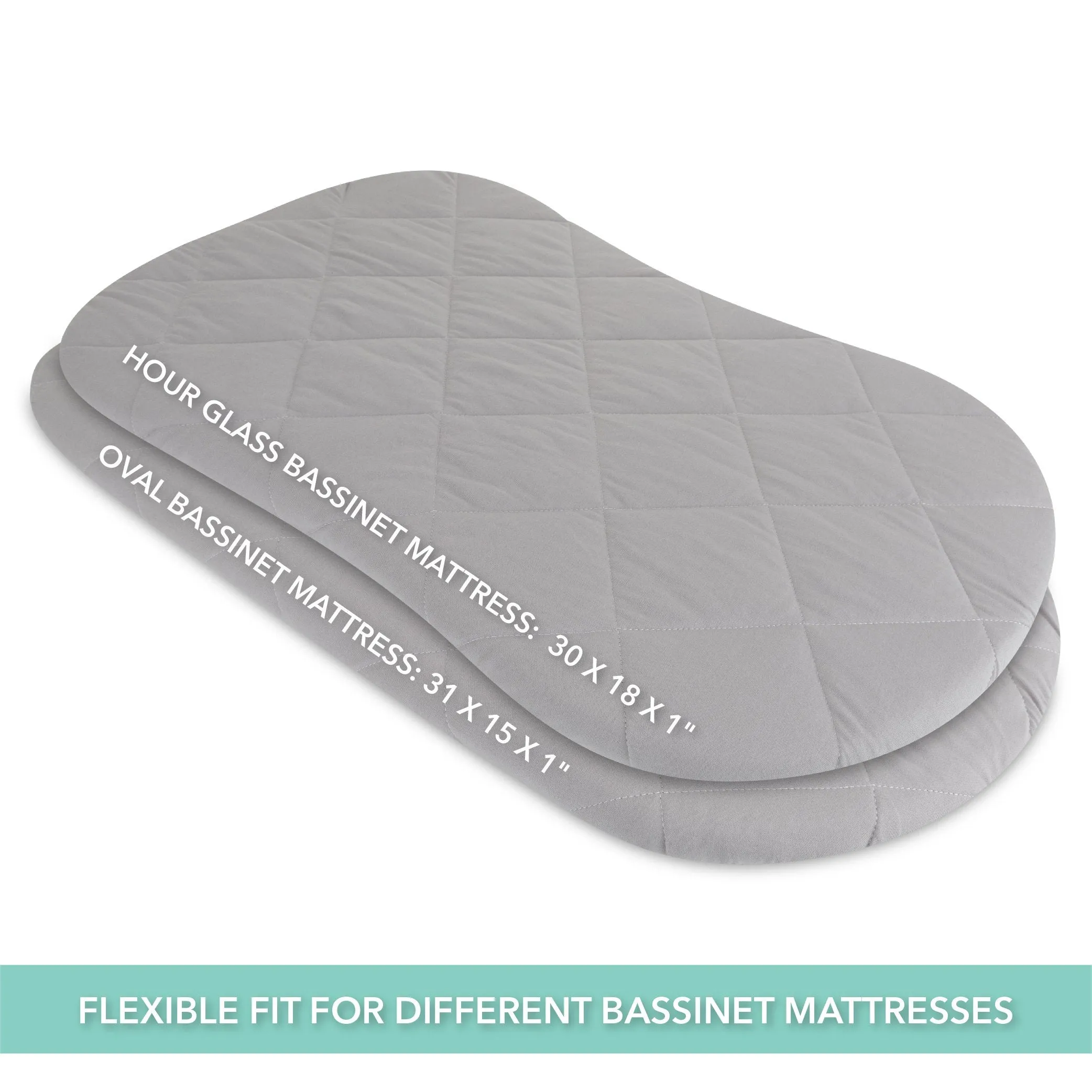 Quilted Waterproof Bassinet Sheet with Heat Protection
