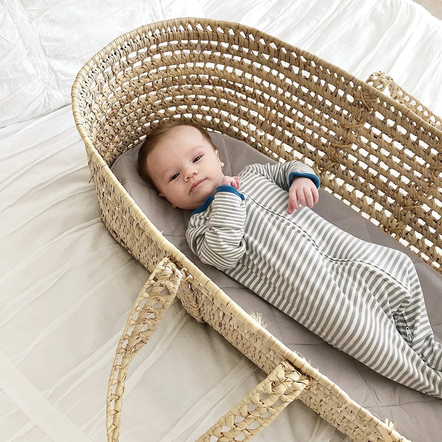 Quilted Waterproof Bassinet Sheet with Heat Protection