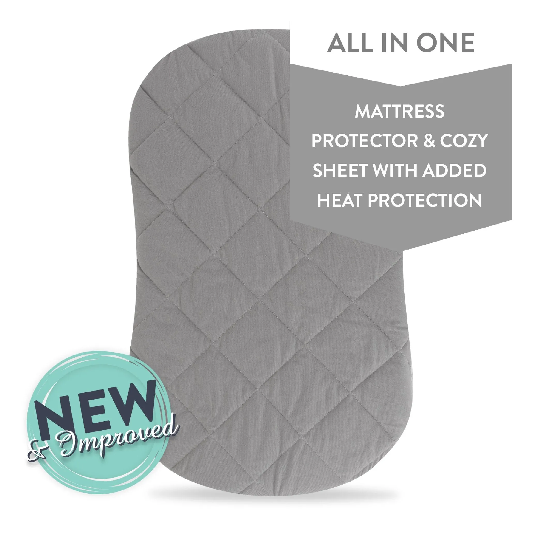 Quilted Waterproof Bassinet Sheet with Heat Protection