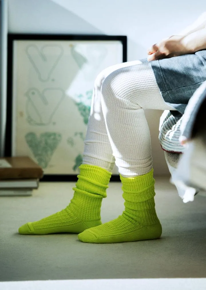 R1110 COTTON WAFFLE CREW SOCKS