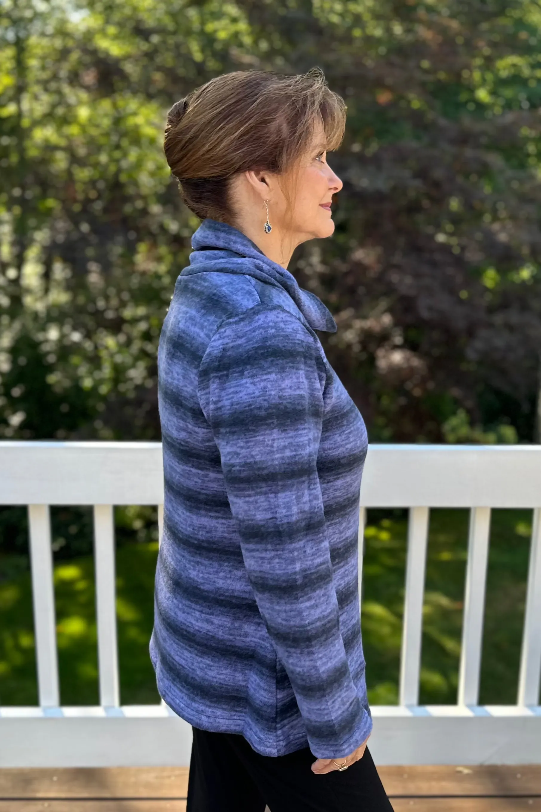 Shana Fleece Cowl Neck Sweater-50% OFF