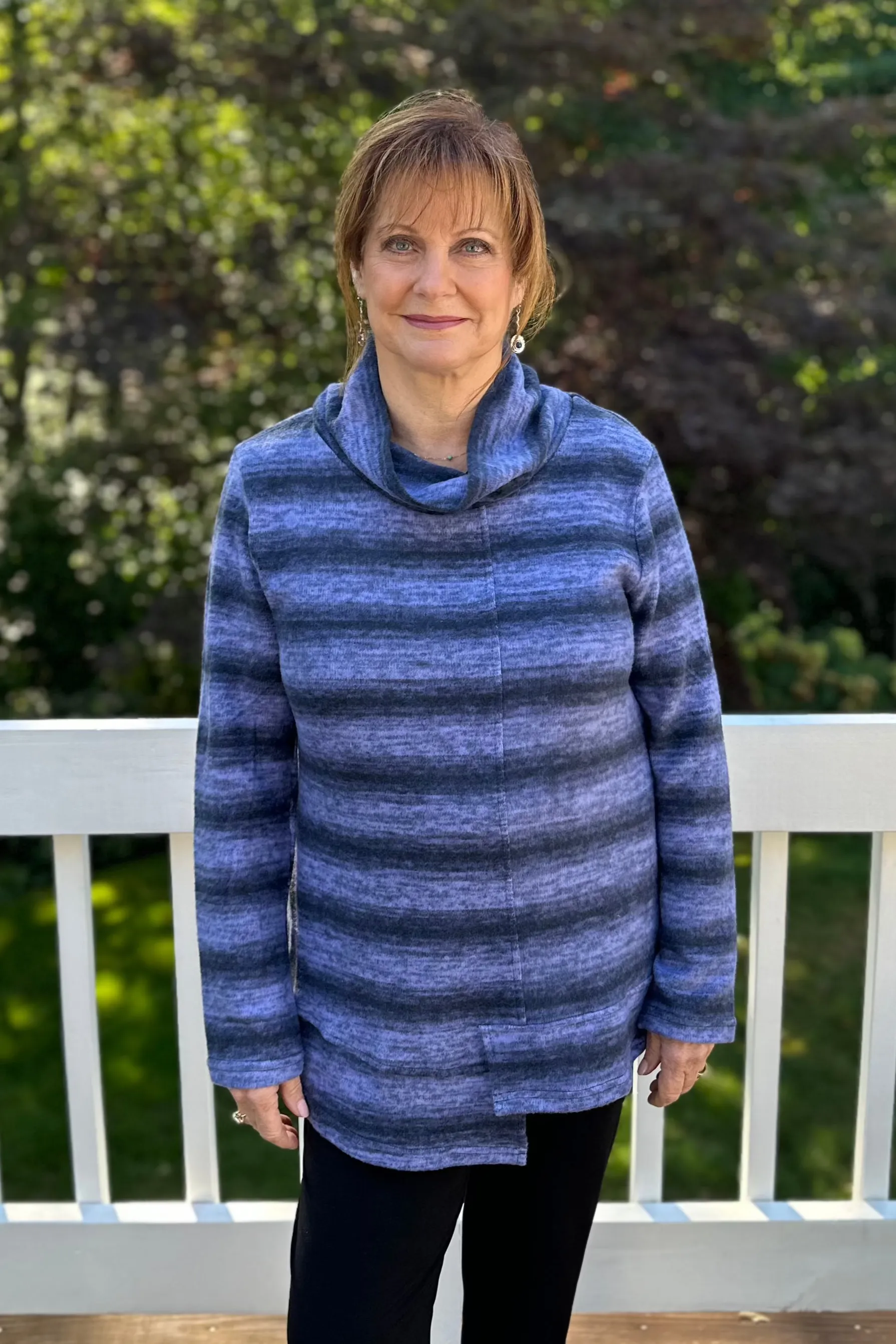 Shana Fleece Cowl Neck Sweater-50% OFF