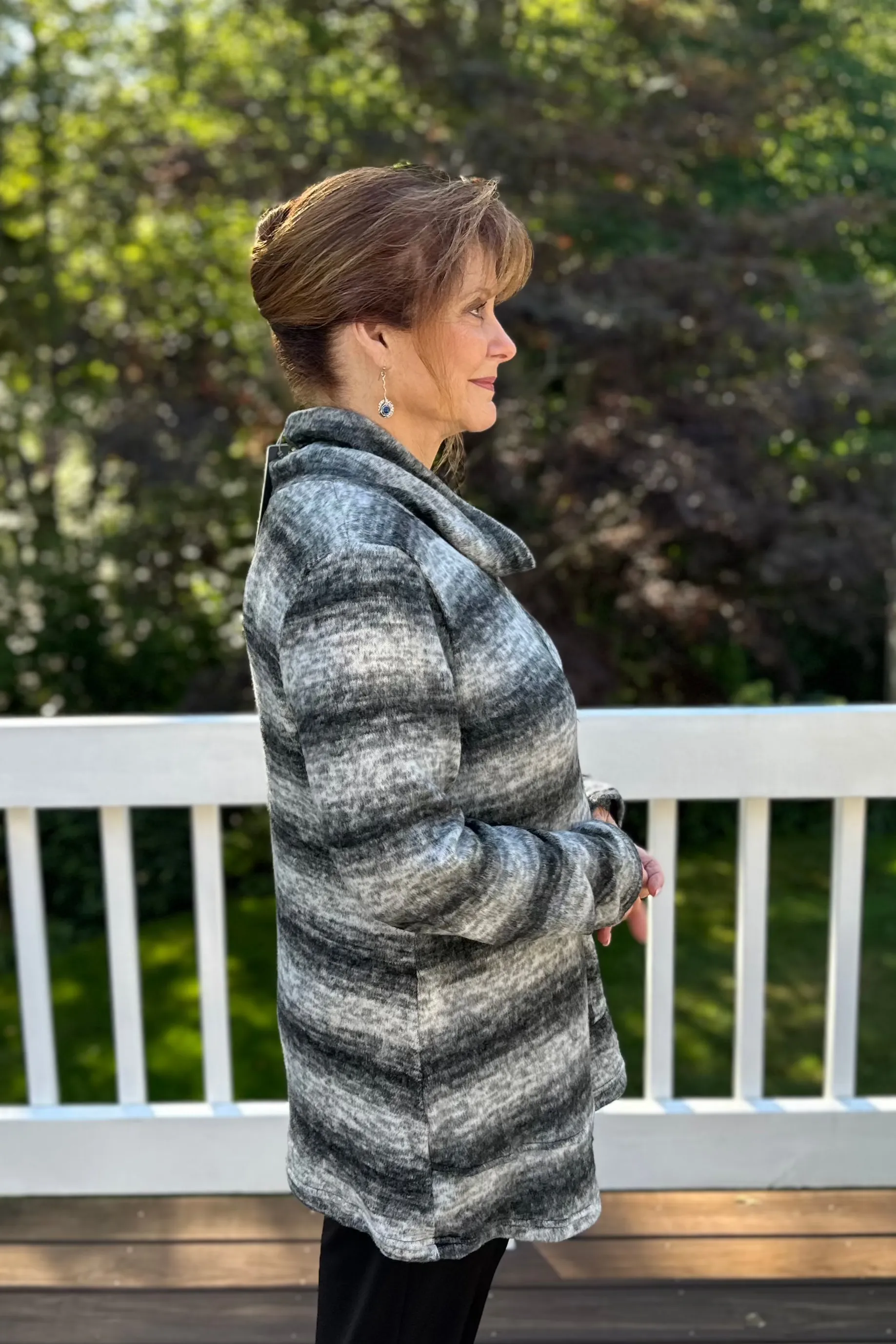 Shana Fleece Cowl Neck Sweater-50% OFF