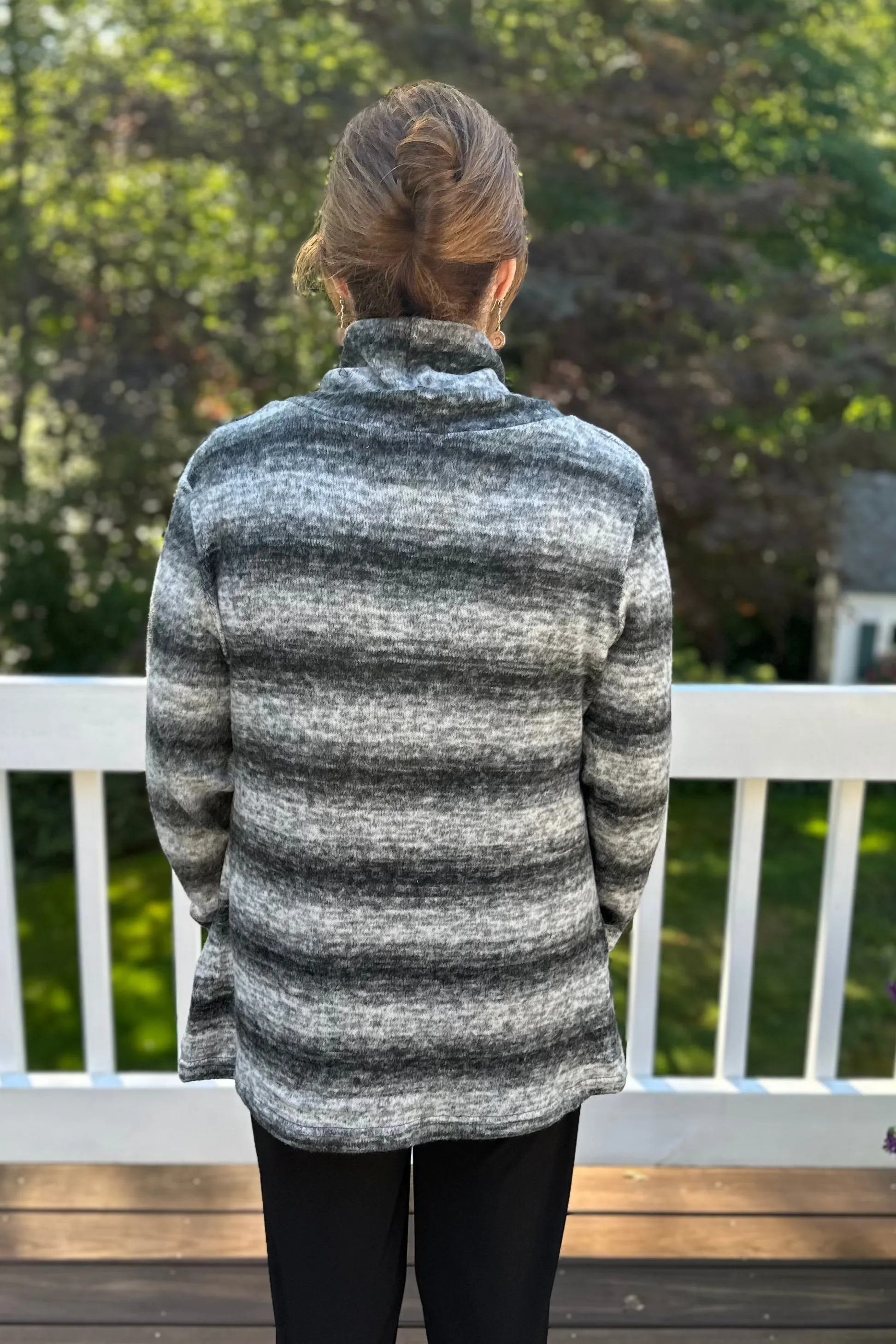 Shana Fleece Cowl Neck Sweater-50% OFF