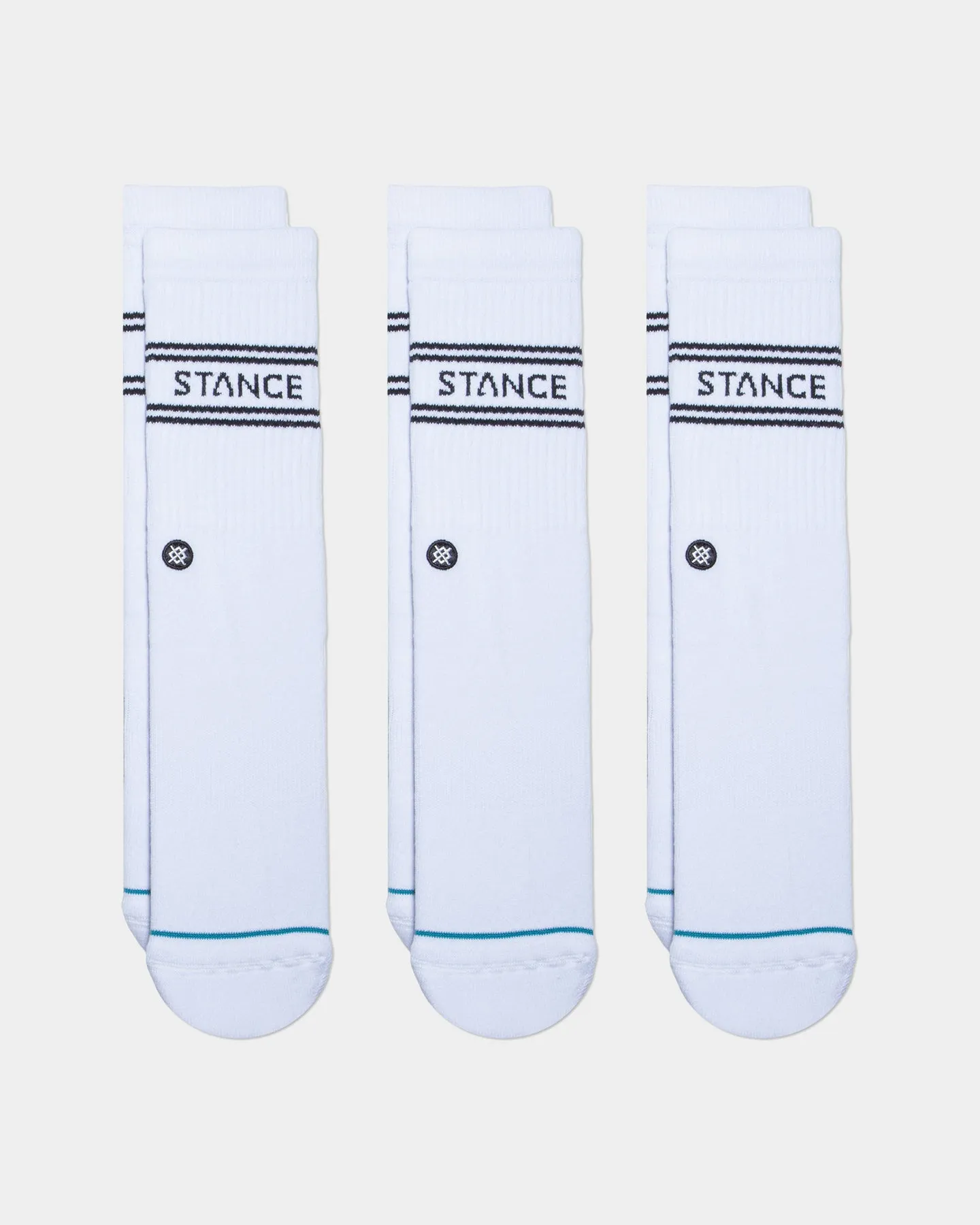 Stance Basic 3 Pack Crewcut Socks White