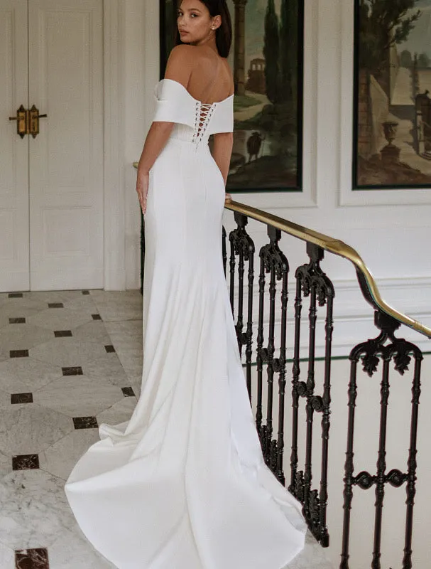 Swanky White Wedding Dress