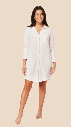 THE CAT'S PAJAMAS PINK MOMENT PIMA NIGHTSHIRT