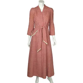 Vintage 1950s Bard’s Toronto Dressing Gown Claire Haddad Canada Ladies Size M