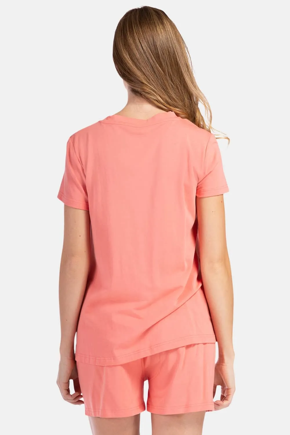 Women's Jersey Pajama Set - Relaxed Tee and Boxer Short - OUTLET - FINAL SALE