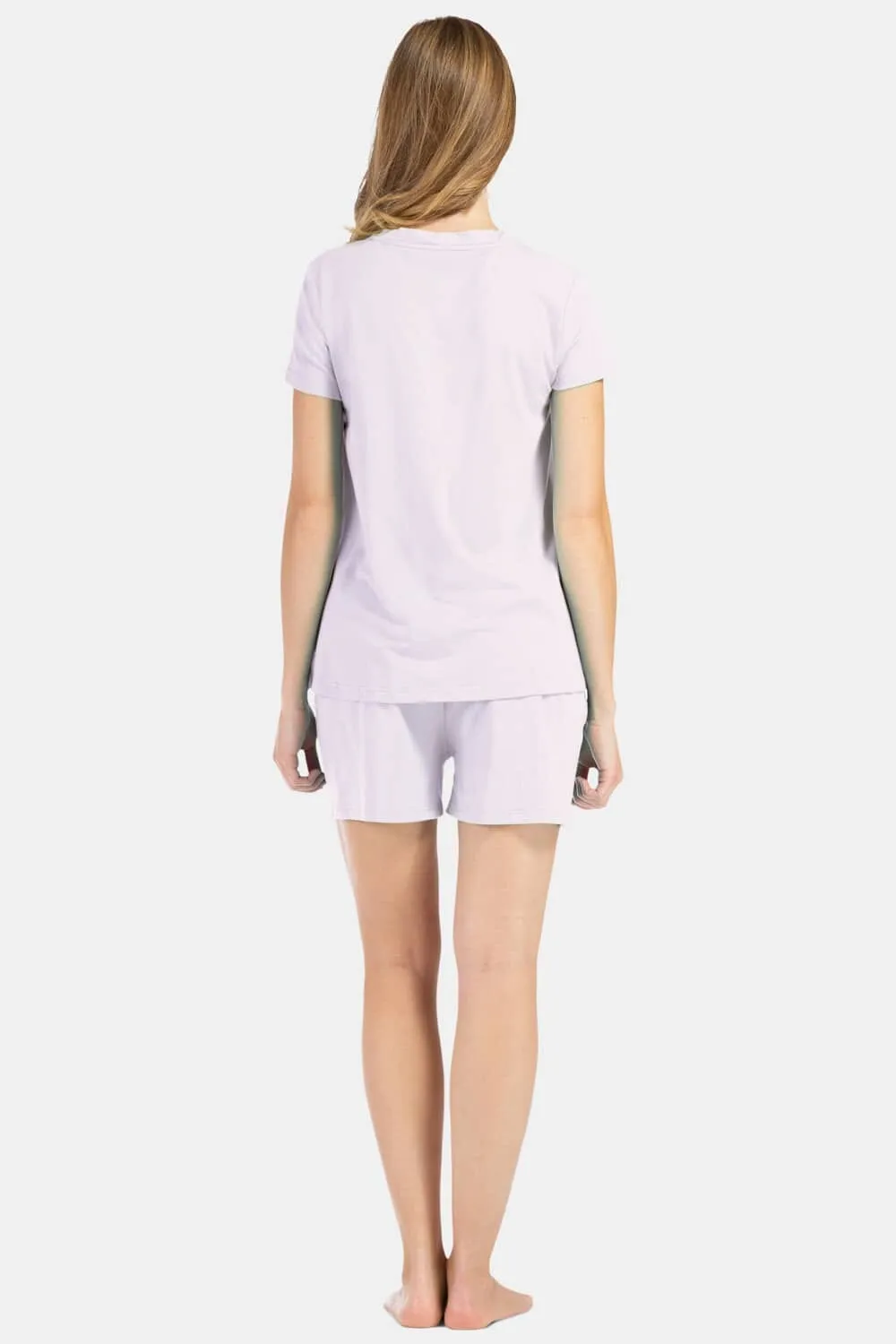 Women's Jersey Pajama Set - Relaxed Tee and Boxer Short - OUTLET - FINAL SALE