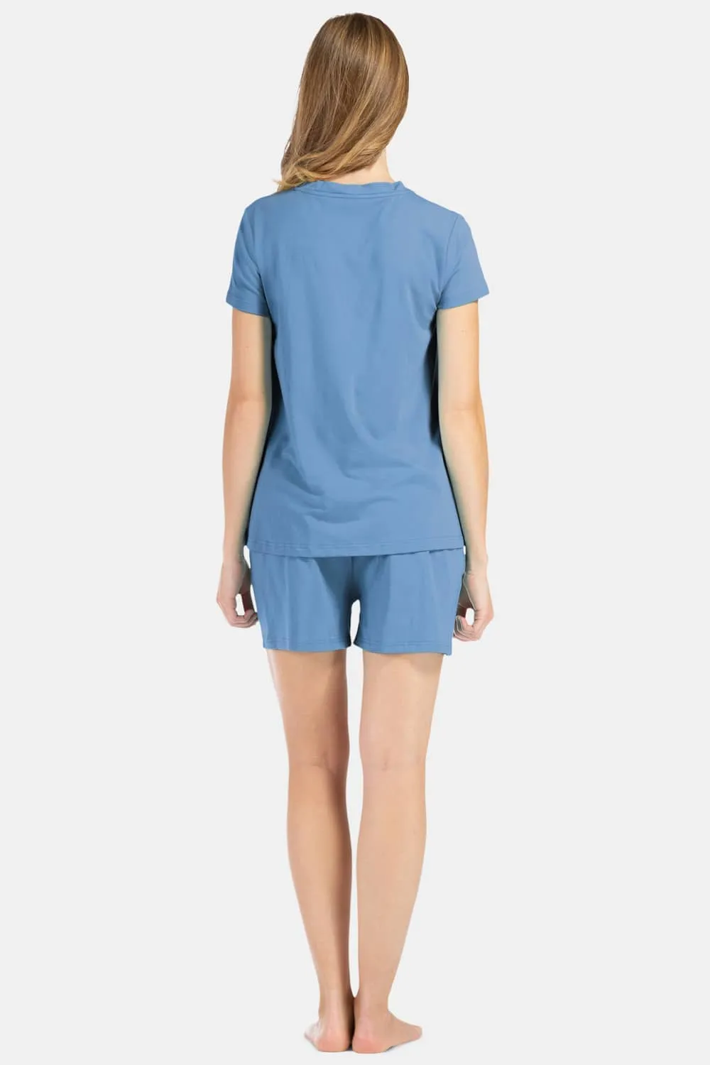 Women's Jersey Pajama Set - Relaxed Tee and Boxer Short - OUTLET - FINAL SALE