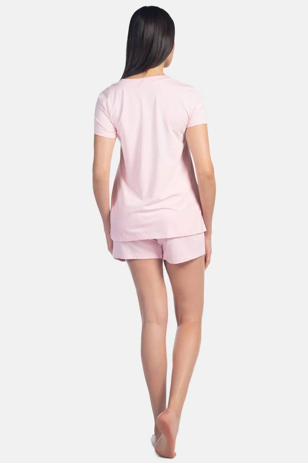 Women's Jersey Pajama Set - Relaxed Tee and Boxer Short - OUTLET - FINAL SALE