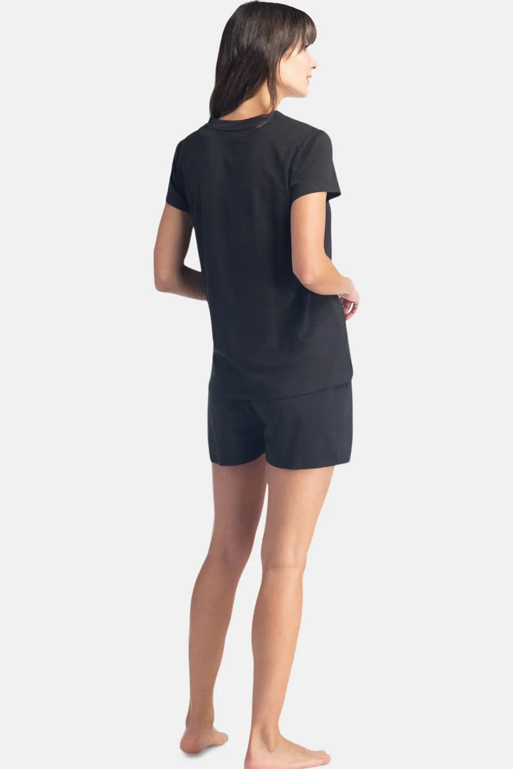 Women's Jersey Pajama Set - Relaxed Tee and Boxer Short - OUTLET - FINAL SALE